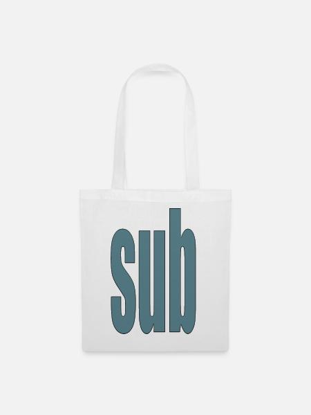 sub - Stoffbeutel - Weiß