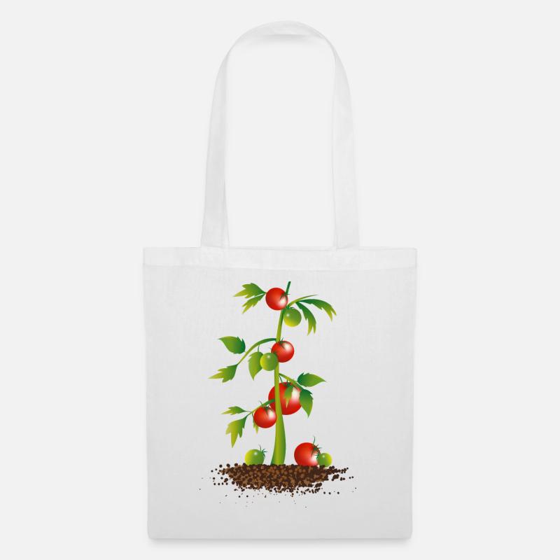 Tomaten Pflanze - Stoffbeutel - Weiß