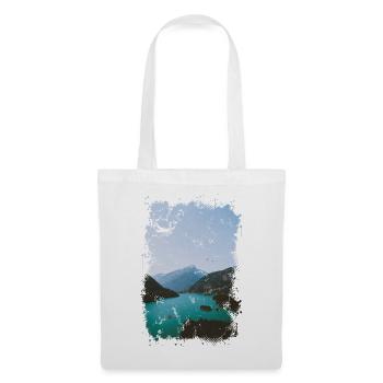 lac alpin - Sac en tissu - blanc - Devant
