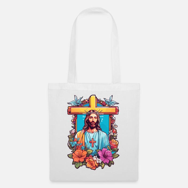 Jesus Christus - Stoffbeutel - Weiß