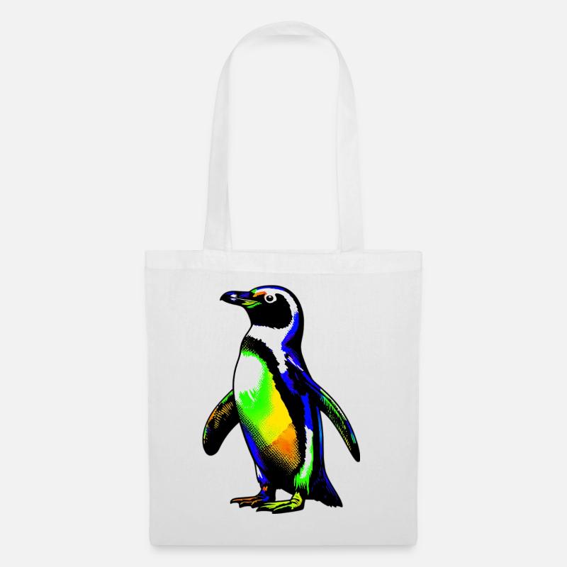 Pinguin - Stoffbeutel - Weiß