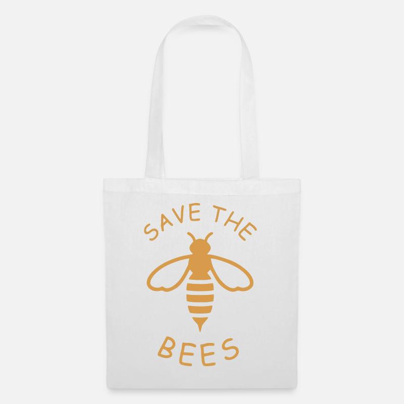 Rettet die Bienen Ökodesign - Stoffbeutel - Weiß