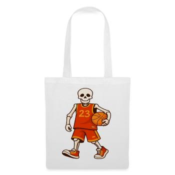 Maillot Skeleton Hoops 23 - Sac en tissu - blanc - Devant