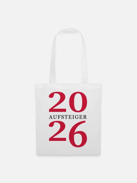 Aufsteiger 2026 Aufstieg - Stoffbeutel - Weiß