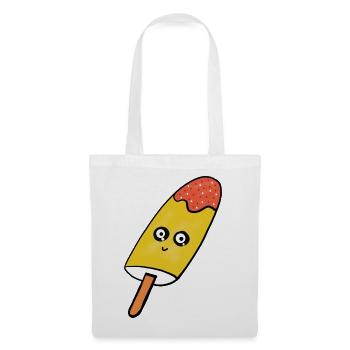Kawaii  Eis Eiskrem Kinder lustig - Stoffbeutel - Weiß - Vorne