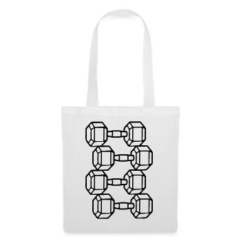 Dumbbells Icon Weights Training - Tote Bag - white - Front