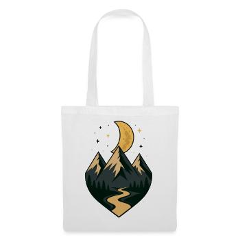 Moonlit Mountain Path - Tote Bag - white - Front