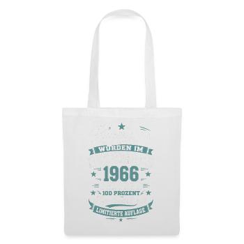 Legenden Dezember 1966 Geburtstag T-Shirt - Stoffbeutel - Weiß - Vorne