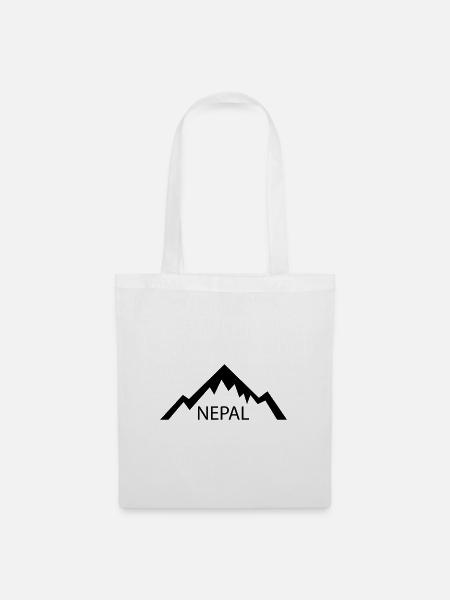 Nepal - Stoffbeutel - Weiß
