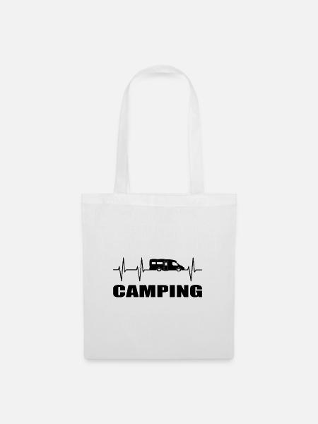 camping - Stoffbeutel - Weiß