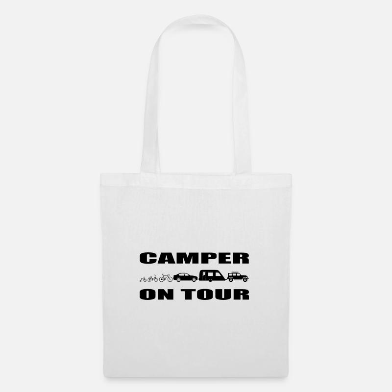 camping - Stoffbeutel - Weiß
