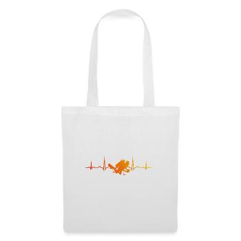 Tauchen Herren Taucher Diver Free Dive - Stoffbeutel - Weiß - Vorne