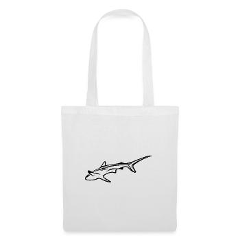 Elegant shark in drift current - Tote Bag - white - Front