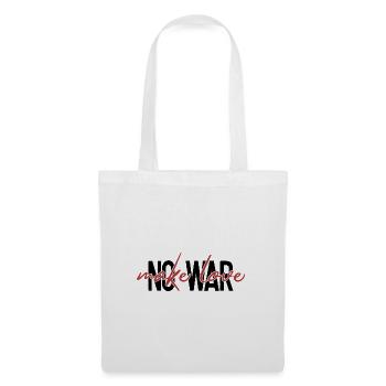 Make love - no war - Stoffbeutel - Weiß - Vorne