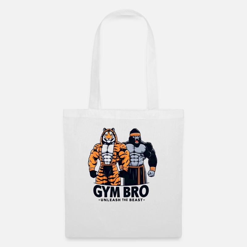 Gym Bruder Unleash The Beast - Stoffbeutel - Weiß
