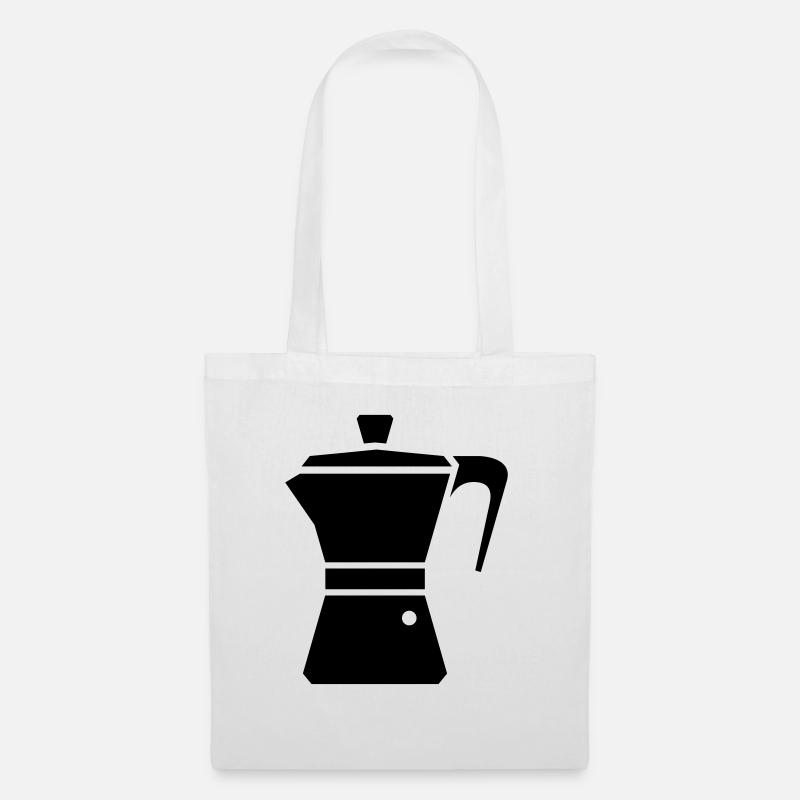 bialetti kaffee espressokanne - Stoffbeutel - Weiß