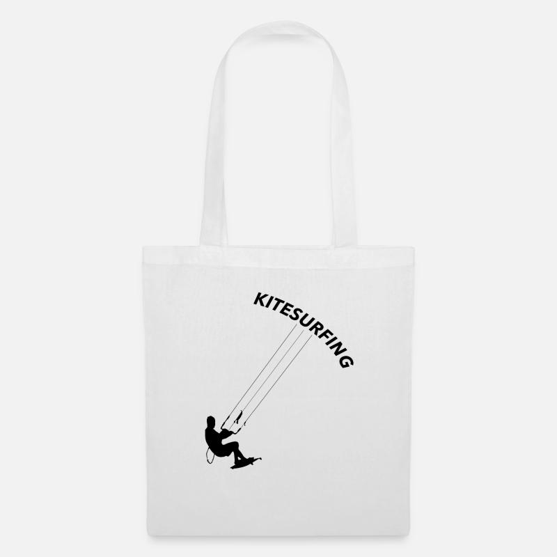 Kitesurfer - Stoffbeutel - Weiß