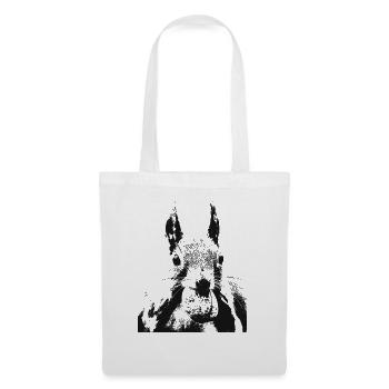Écureuil - Sac en tissu - blanc - Devant