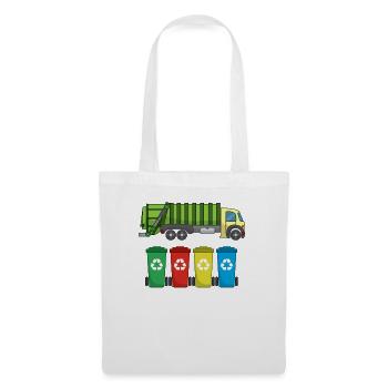 Garbage Truck For Garbage Disposal Recycling I Gift Idea - Tote Bag - white - Front