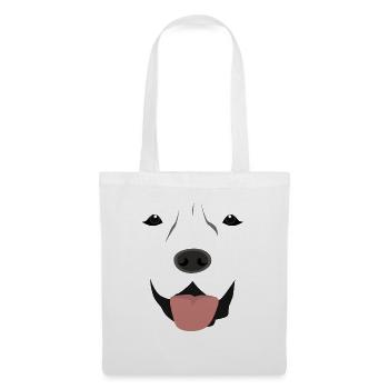 (Labrador Face) - Sac en tissu - blanc - Devant