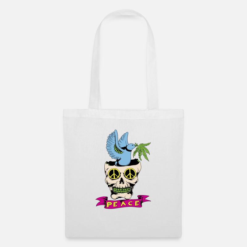 Peace Geschenk - Stoffbeutel - Weiß