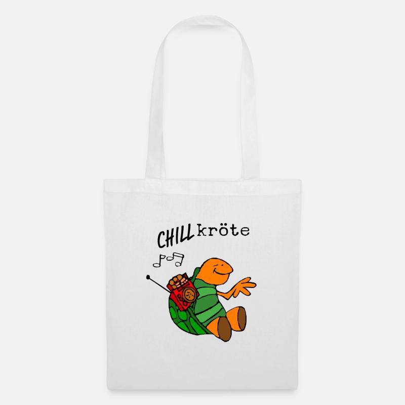 Chill Kröte - Stoffbeutel - Weiß