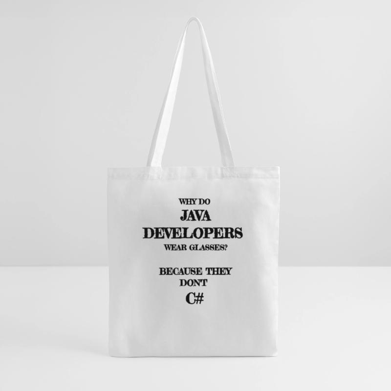 java developers joke Java Developer Developer Tote Bag
