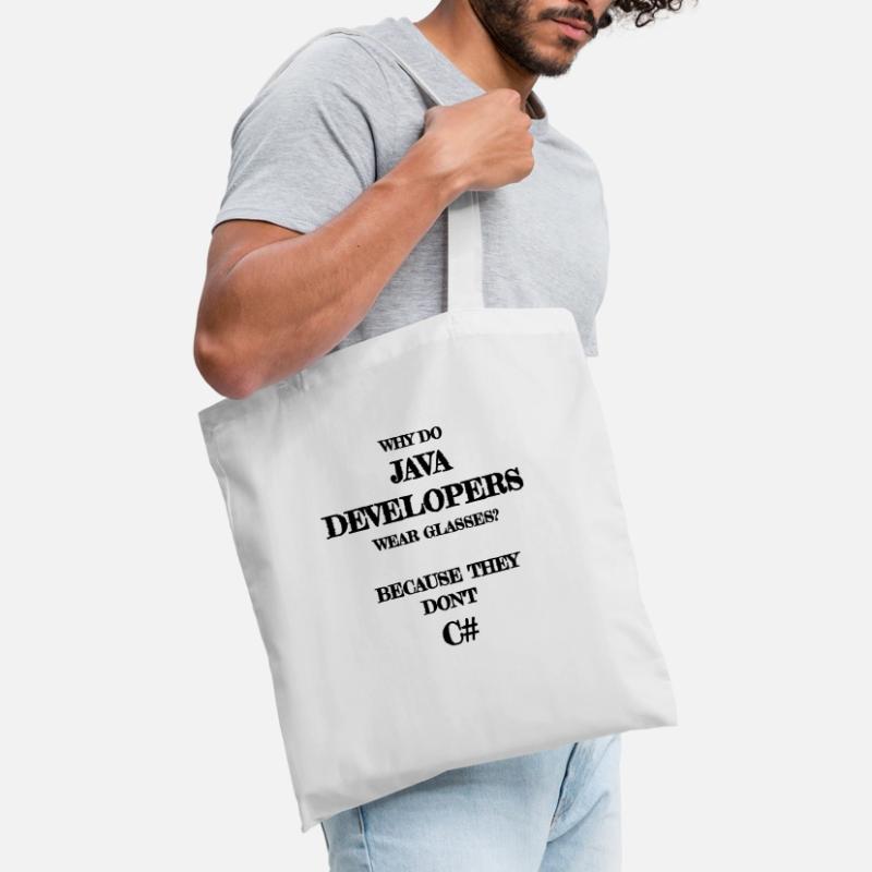 java developers joke Java Developer Developer Tote Bag