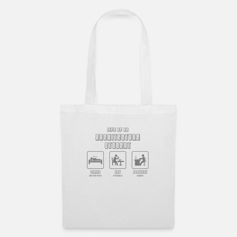 Étudiant architecte - Sac en tissu - blanc