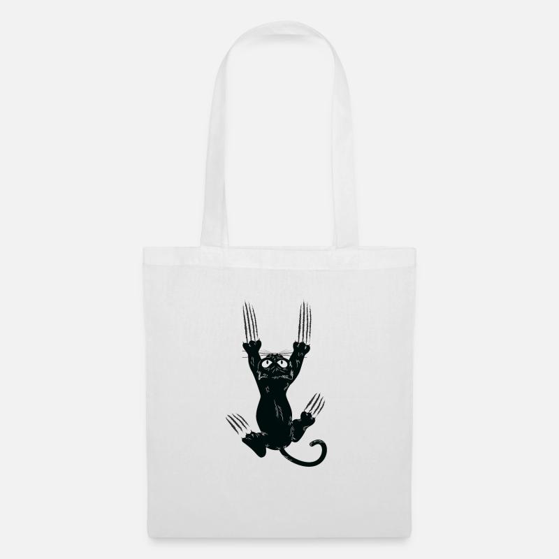 The struggle is real - cooles Katzen Design - Stoffbeutel - Weiß