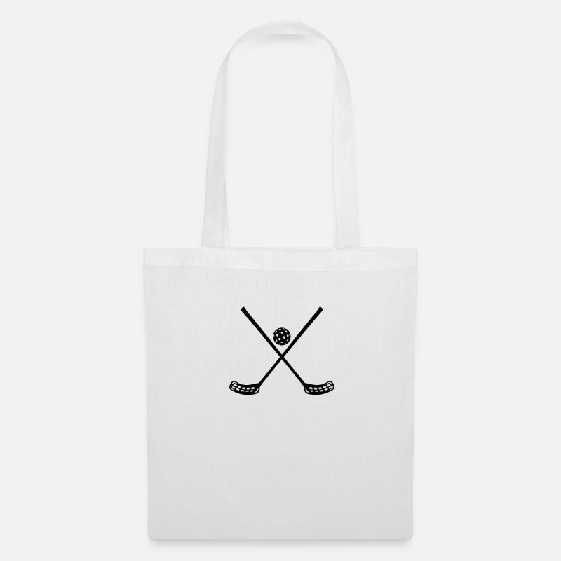 Floorball , perfektes Geschenk, Geburtstag, - Stoffbeutel - Weiß