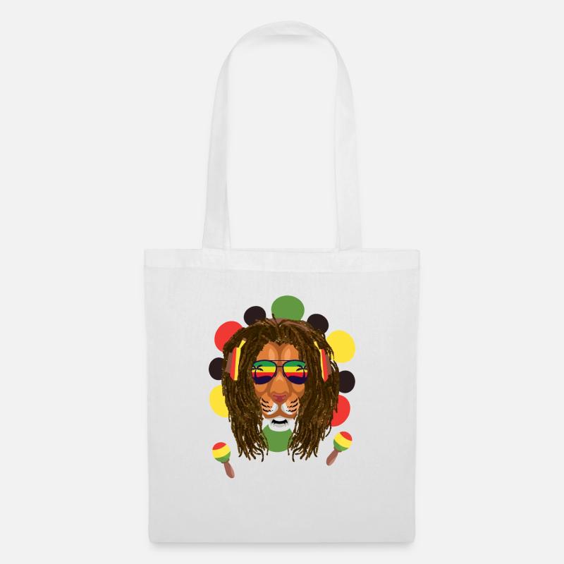 Reggae Lion - Stoffbeutel - Weiß