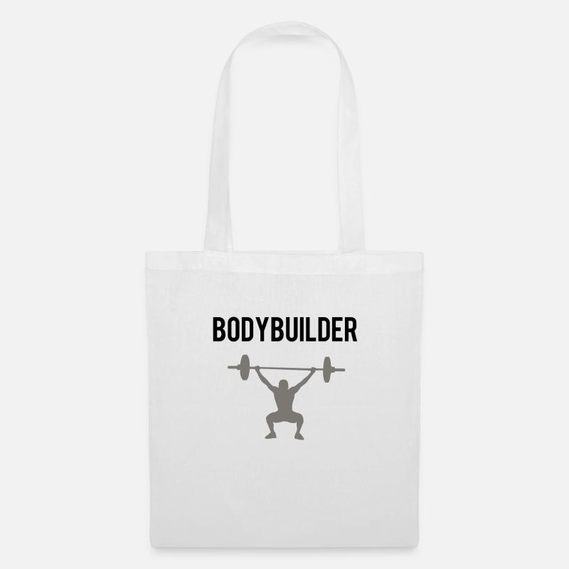 Bodybuilder - Stoffbeutel - Weiß