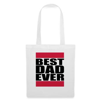 Best Dad Ever Logo - Sac en tissu - blanc - Devant