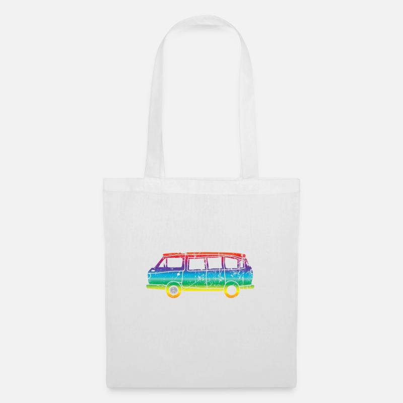 Peace Bus - Stoffbeutel - Weiß