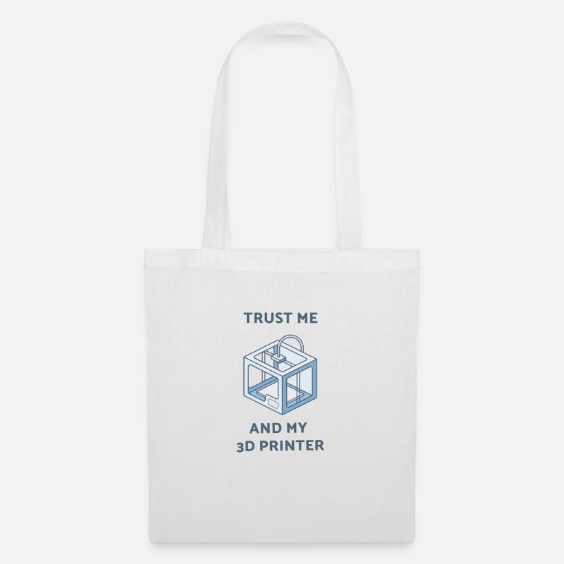 3d Druck - Stoffbeutel - Weiß