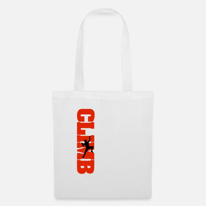 Climbing climber bouldering gift idea - Tote Bag - white