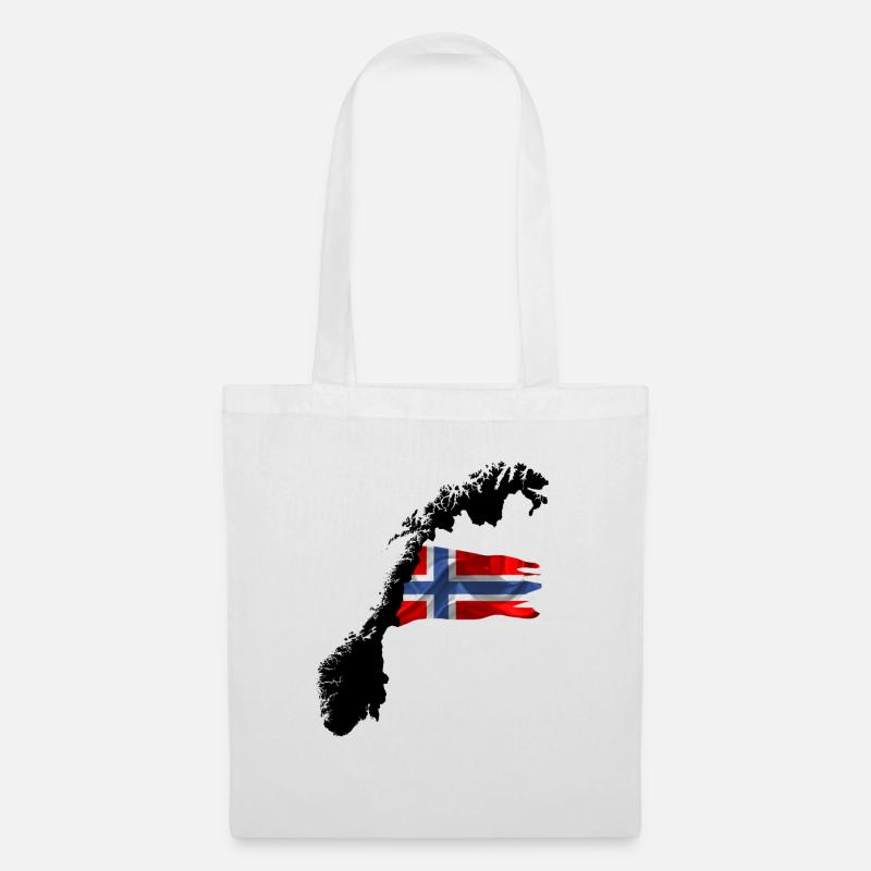Norwegisch - Stoffbeutel - Weiß