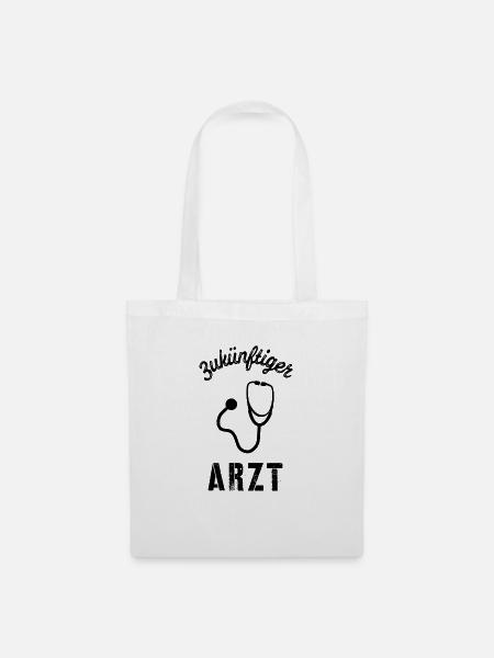 zukünftiger Arzt - Stoffbeutel - Weiß