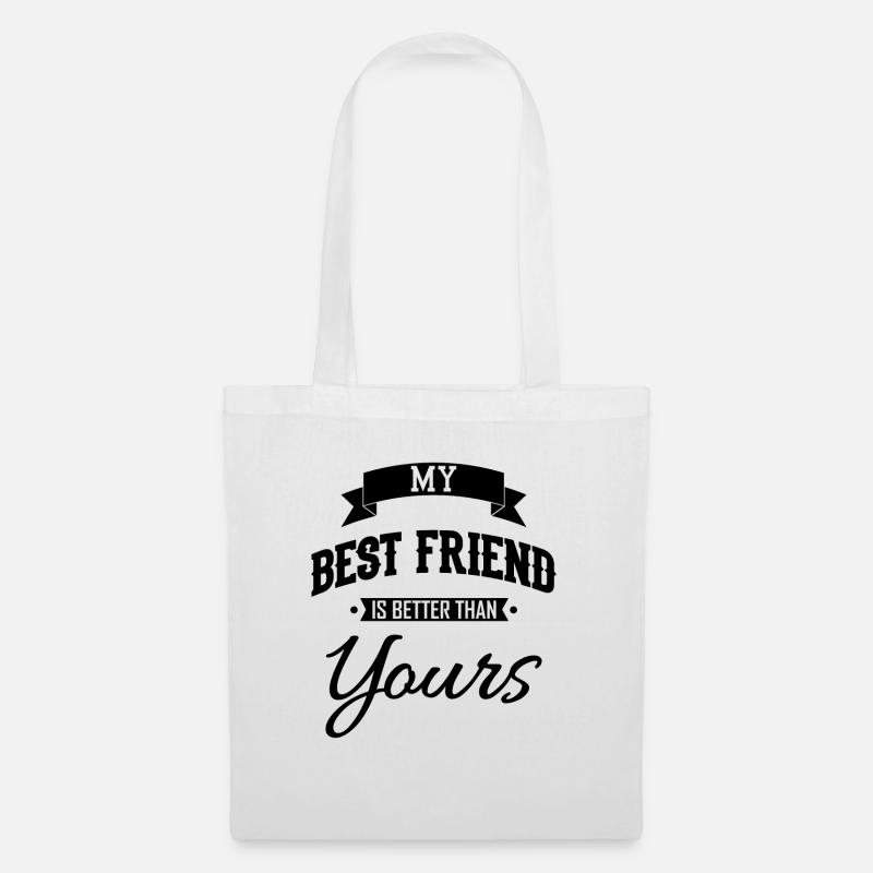 Beste Freunde BFF - Stoffbeutel - Weiß