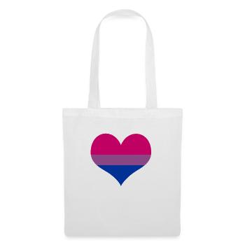 Drapeau Fierté Bisexuelle - Sac en tissu - blanc - Devant