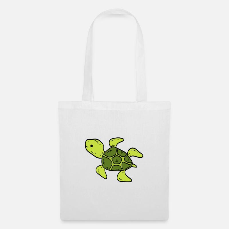 Schildkröte - Stoffbeutel - Weiß