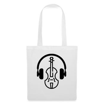 violon violoniste Musique Musicien Concert - Sac en tissu - blanc - Devant