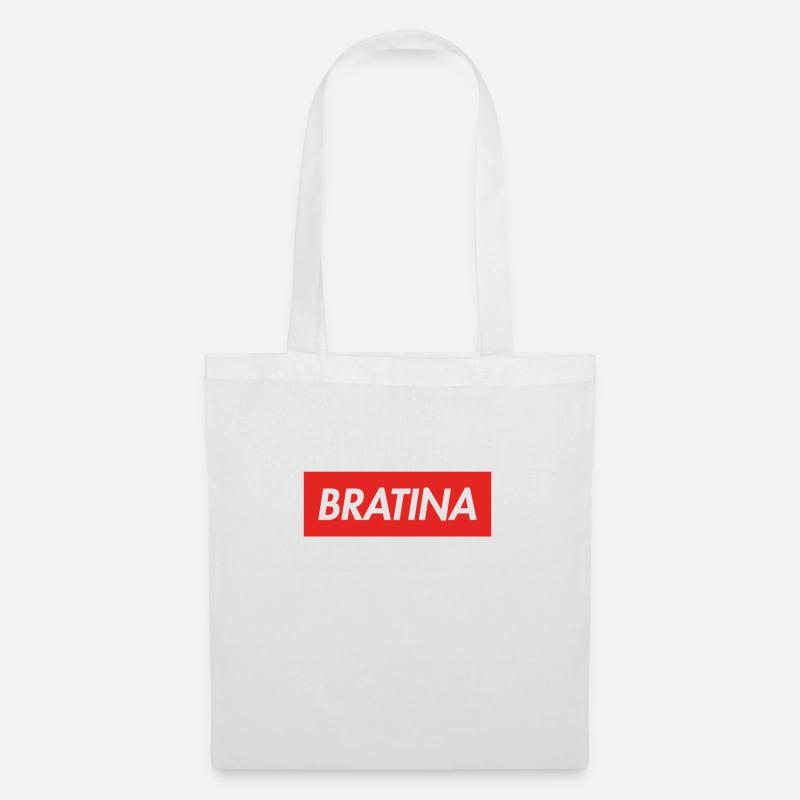 BRATINA - Stoffbeutel - Weiß
