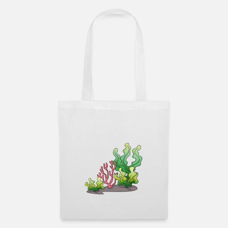 Algae, algae, blue-green algae, seagrass, sea kelp - Tote Bag - white