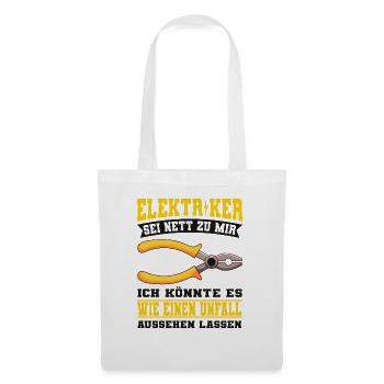 Elektriker - Stoffbeutel - Weiß - Vorne