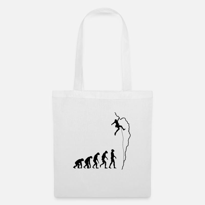 Evolution de l'escalade - Sac en tissu - blanc