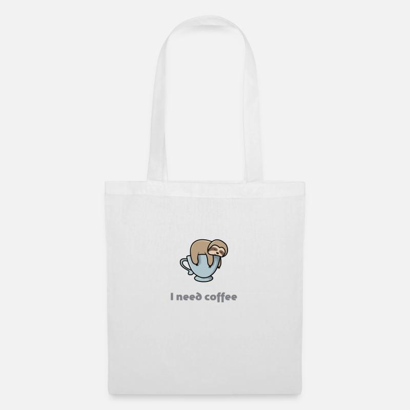 Sloth cup - Tote Bag - white