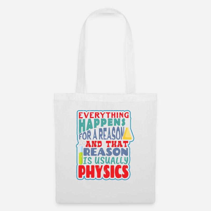 professeur de physique - Sac en tissu - blanc