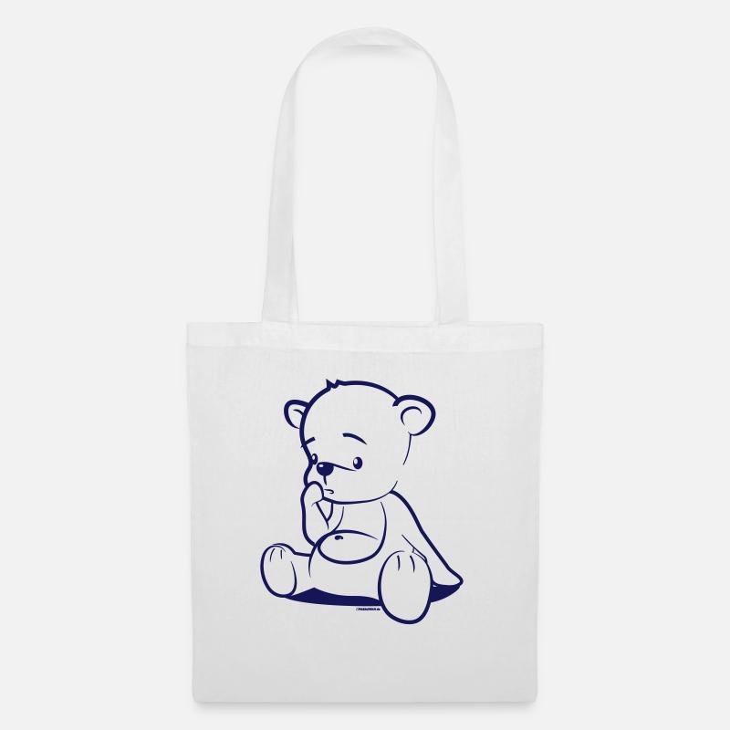 Teddy Comic T-Shirt Tee - Stoffbeutel - Weiß